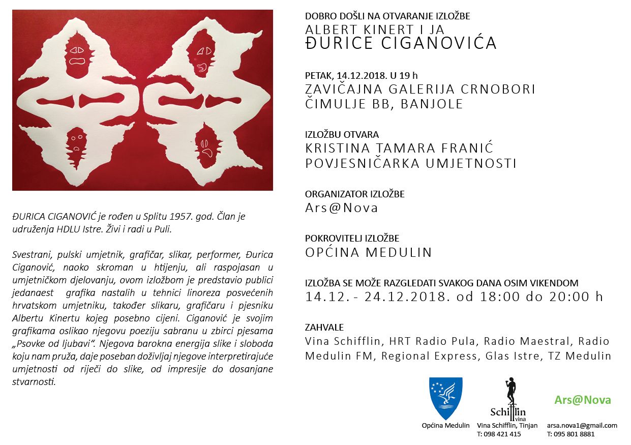 Otvorenje izložbe grafika Đurice Ciganovića