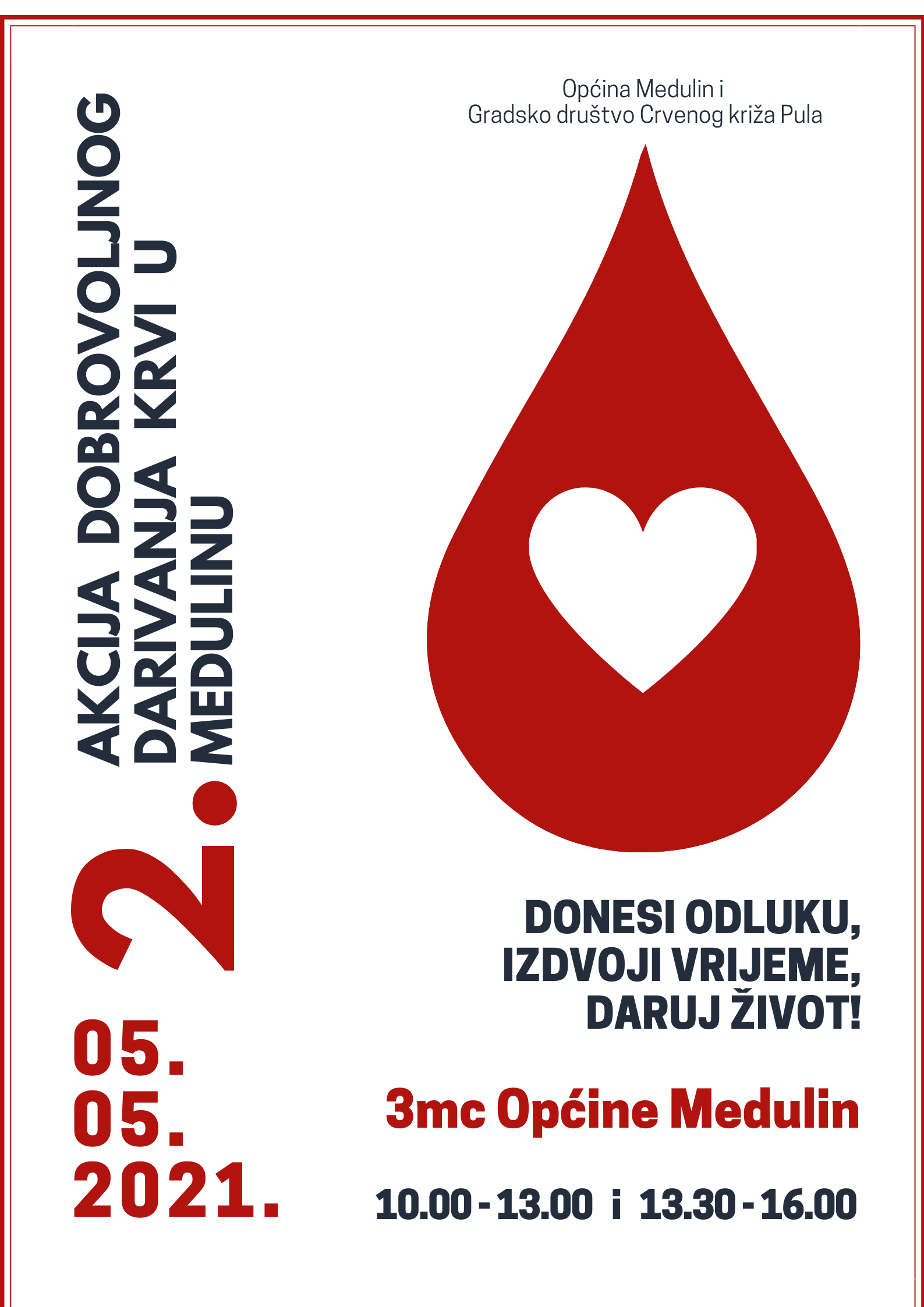 2. akcija dobrovoljnog darivanja krvi u Medulinu – 05.05.