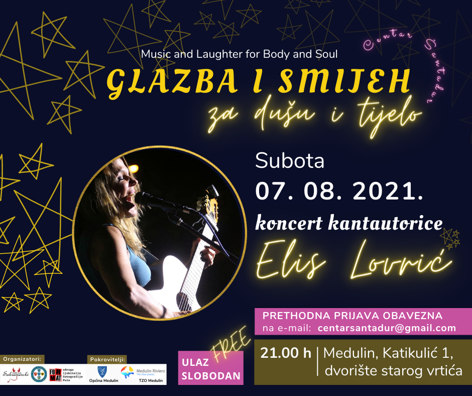 Koncert kantautorice Elis Lovrić ove subote, 07. kolovoza u Medulinu