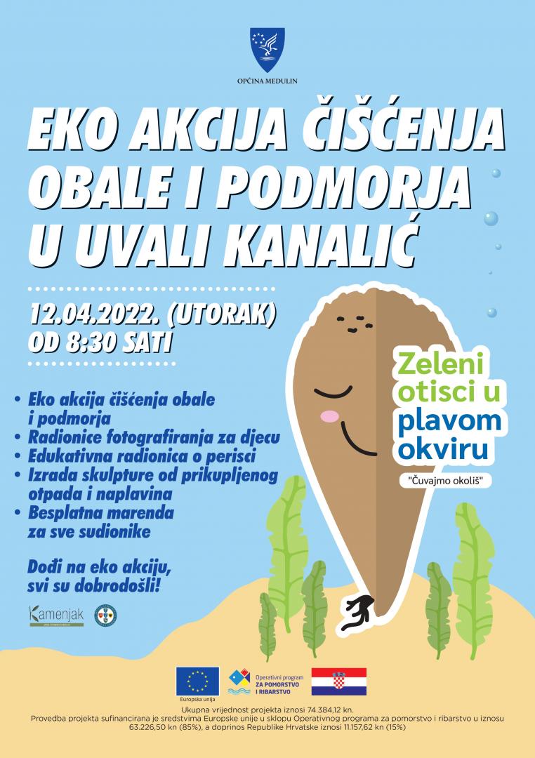 Održana tiskovna konferencija povodom predstavljanja projekta „Zeleni otisci u plavom okviru“ i najave eko akcije u uvali Kanalić 12.04.