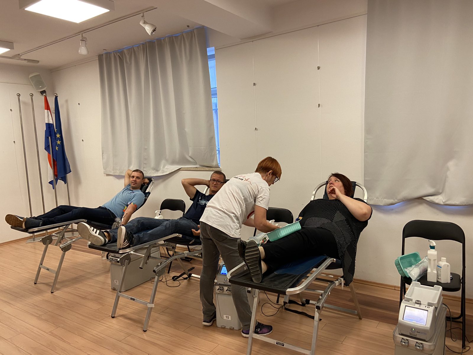Općina Medulin s djelatnicima i mještanima prikupila 17 doza krvi na 5. akciji dobrovoljnog darivanja u Medulinu! Hvala ❤