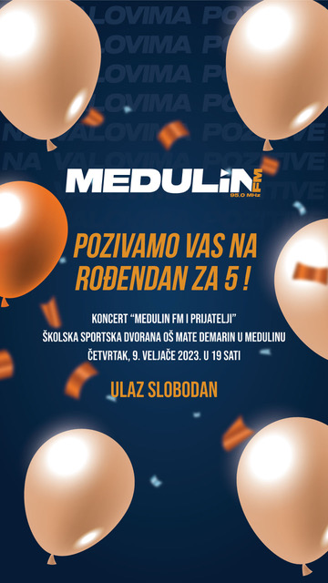 Koncert „Medulin FM i prijatelji“ ovoga četvrtka povodom 5. rođendana MFM-a