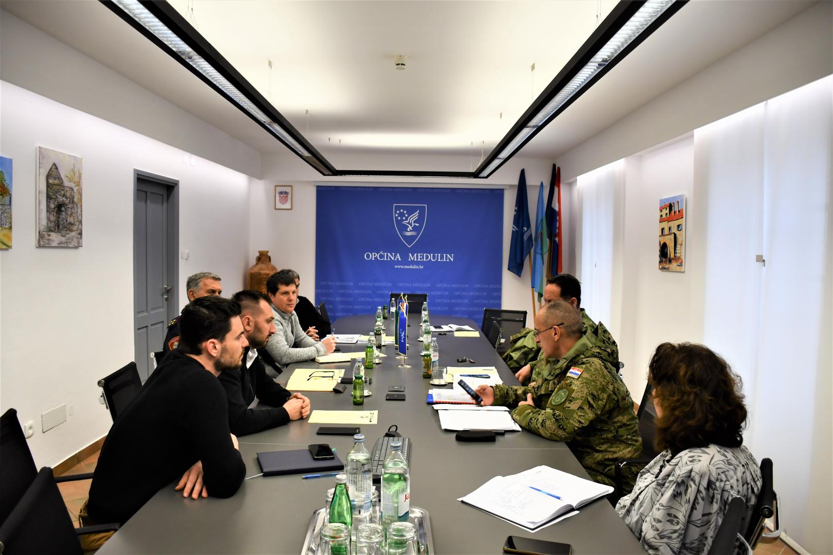 Zapovjedništvo Međunarodne vojne vježbe „ŠTIT - 23“ na sastanku u Općini Medulin