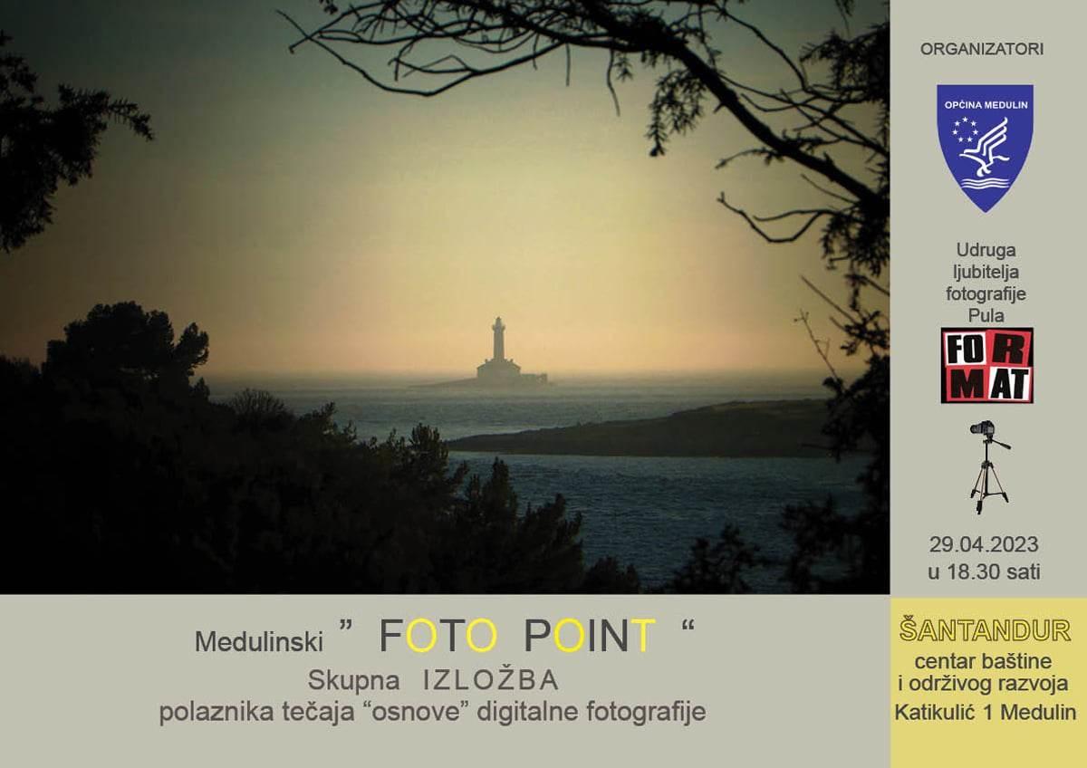 Ove subote u Šantaduru „Medulinski FOTO POINT“ - izložba  polaznika tečaja „Osnove digitalne fotografije“ udruge Format