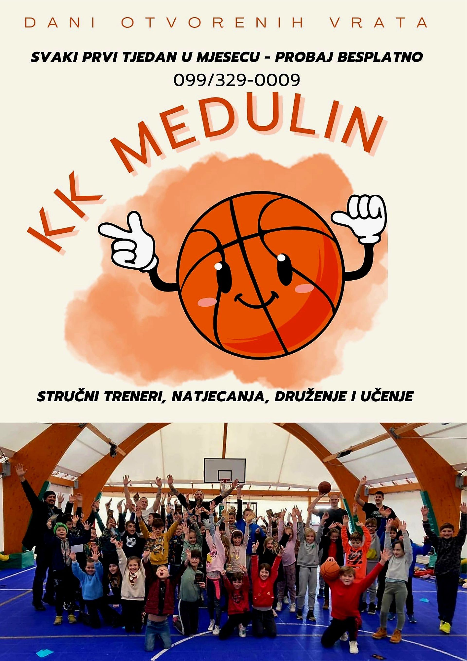 Košarkaški klub Medulin – Pozivamo vas na Dane otvorenih vrata