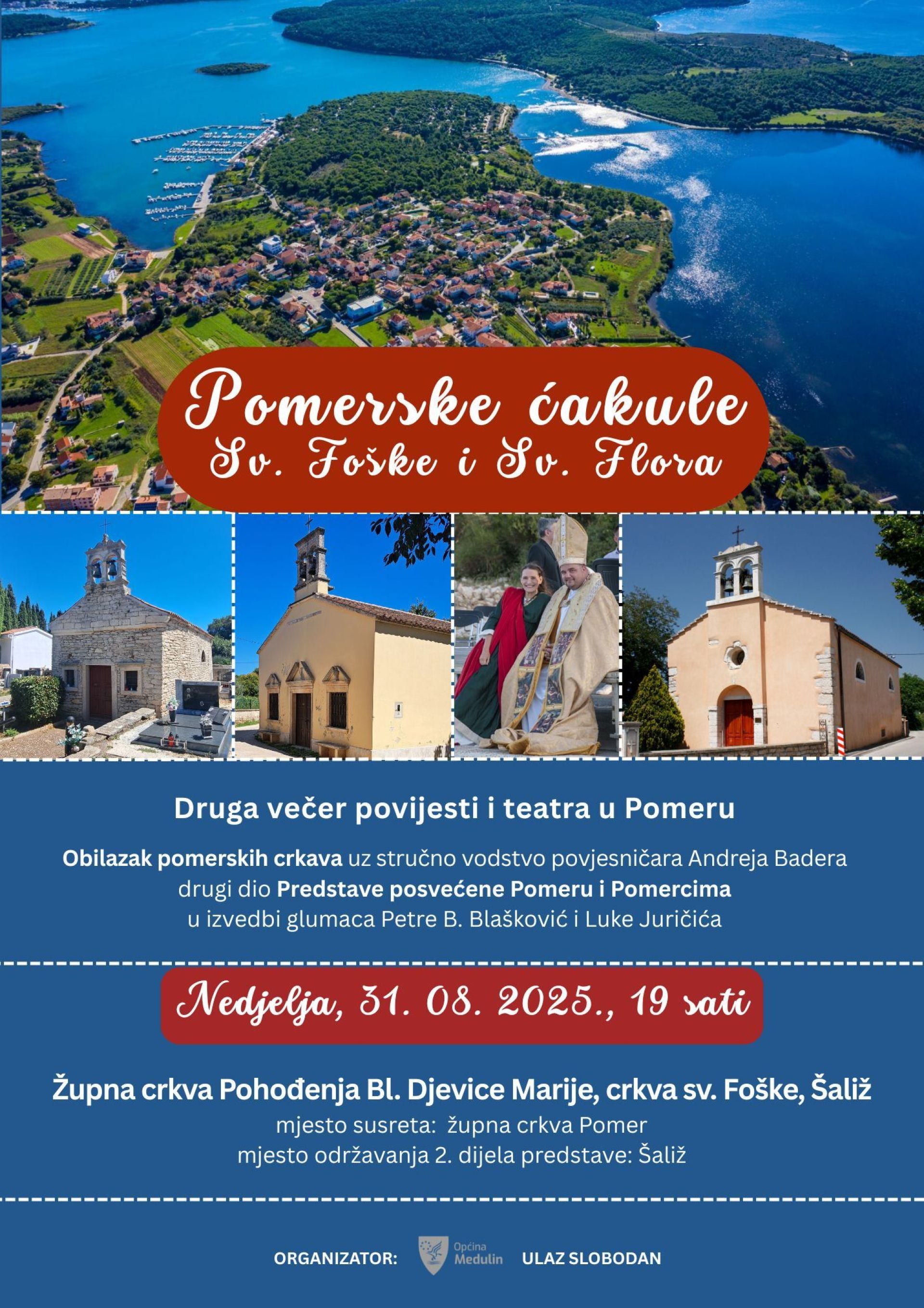 „Pomerske ćakule“ - druga večer povijesti i teatra posvećena Pomeru i Pomercima - 31.08. u 19h
