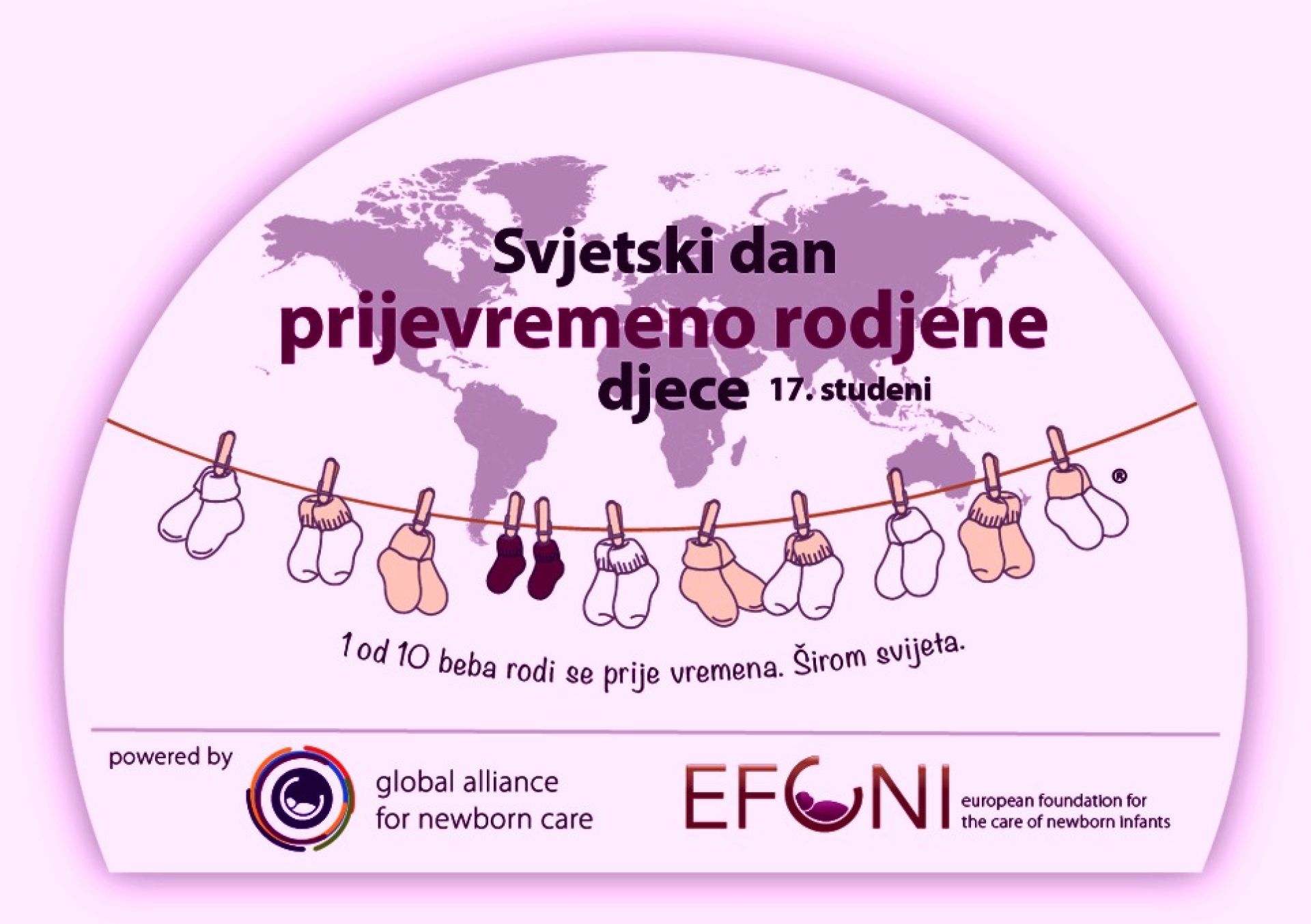 Večeras će Medulinski malin zasjati ljubičasto povodom Međunarodnog dana svjesnosti o prijevremenom rođenju 17.11.2025.