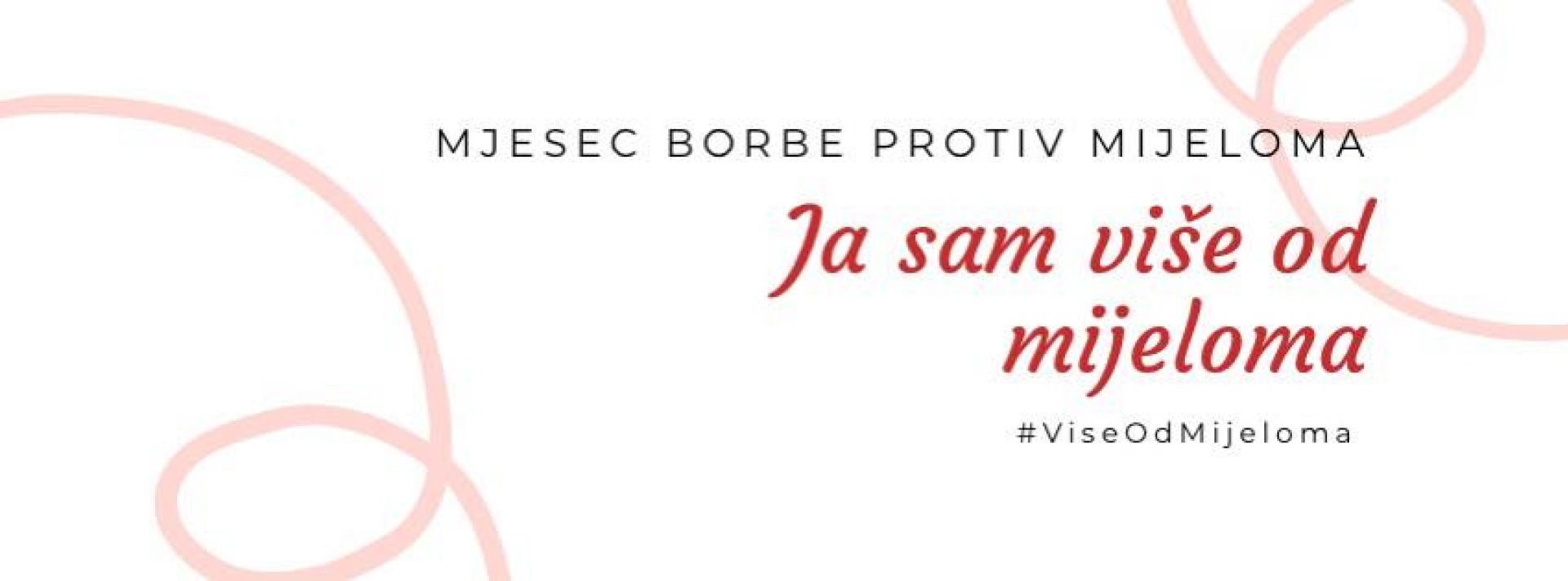 Malin na vitar u crveno-bordo svjetlu kao znak podrške oboljelima od multiplog mijeloma