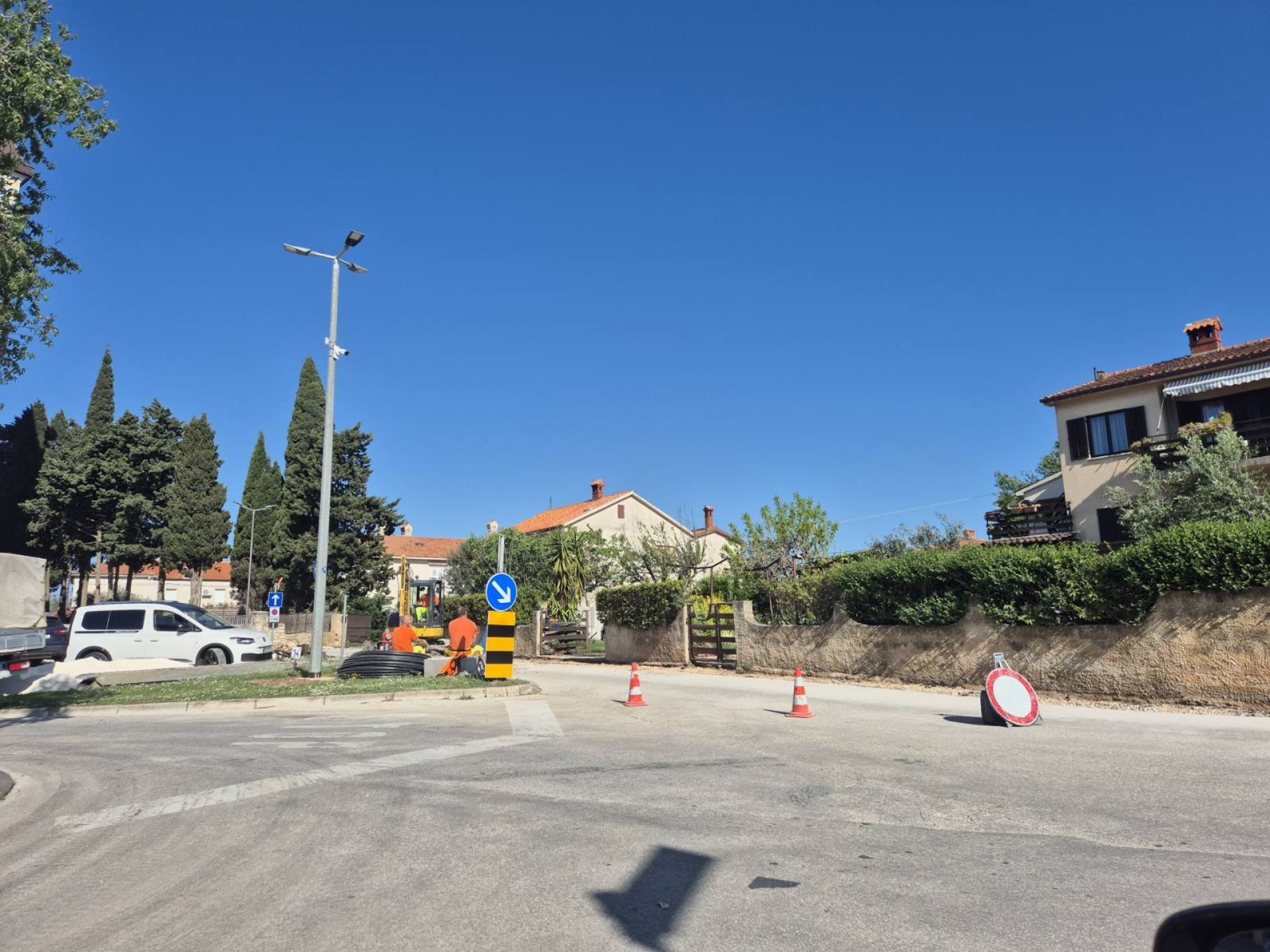 Privremeni radovi na području crkve sv. Agneze u Medulinu