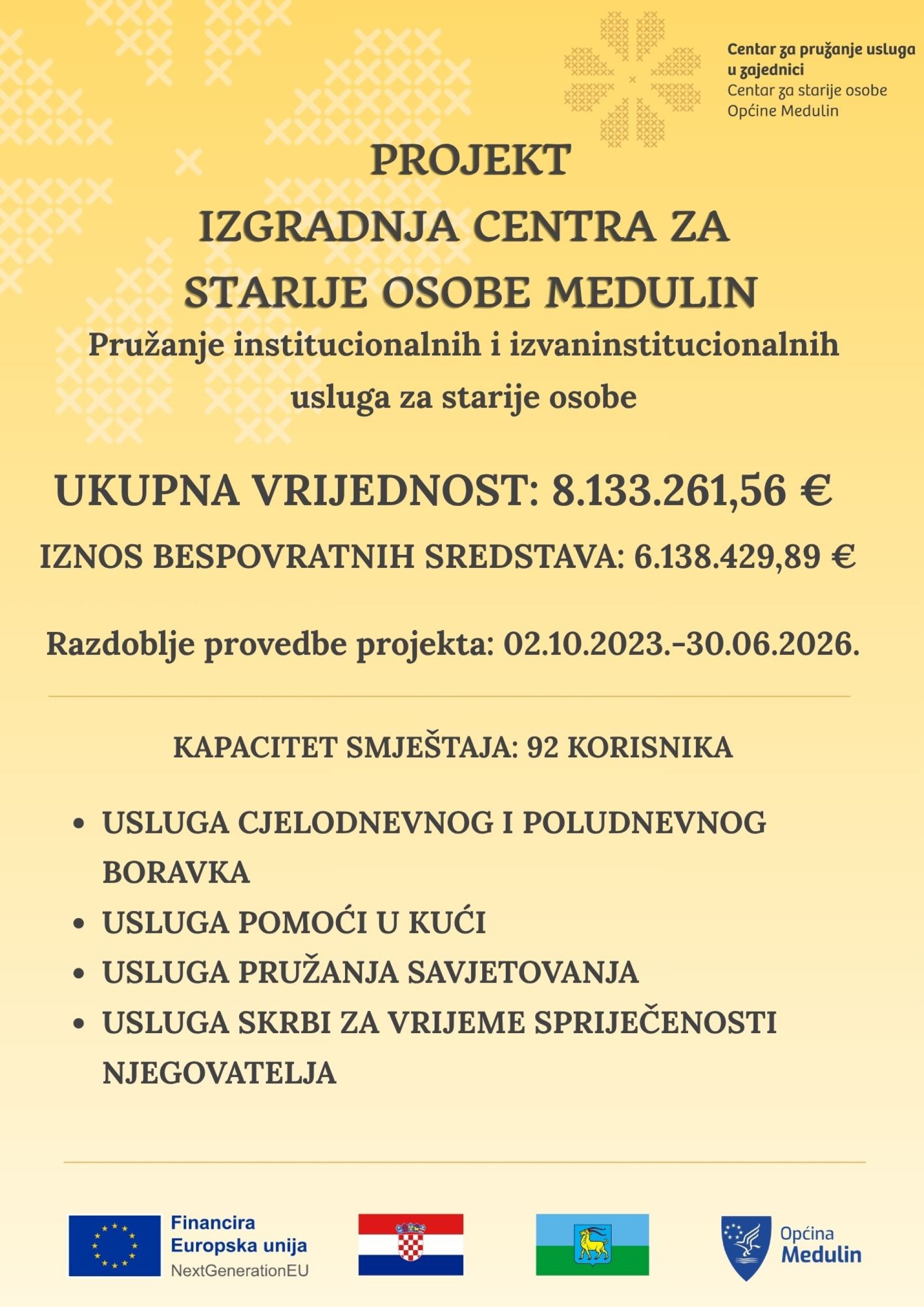Izgradnja Centra za starije osobe Medulin