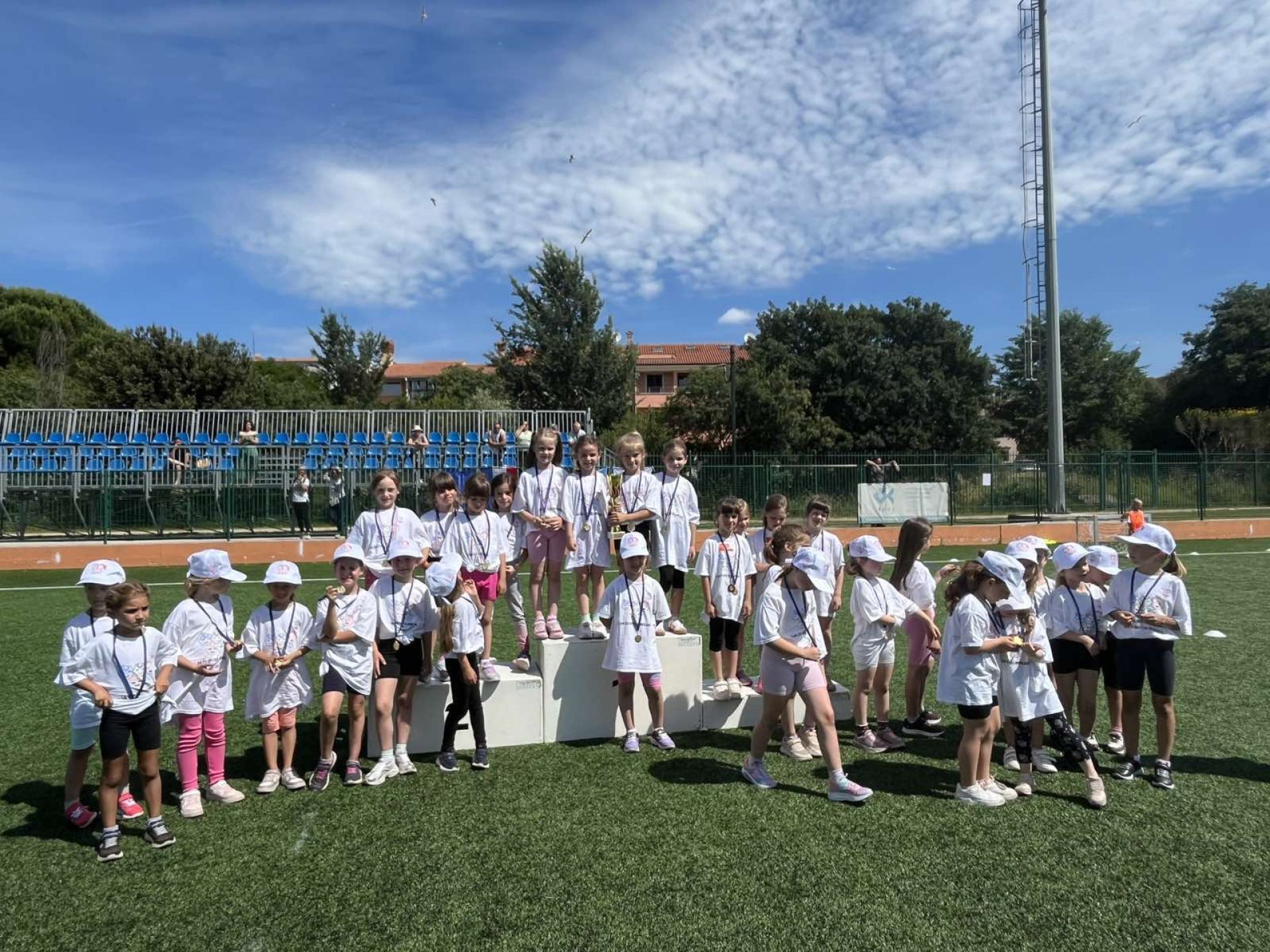 Skupina Rakete iz Dječjeg vrtića Medulin u finalu Olimpijskog festivala dječjih vrtića u Rovinju