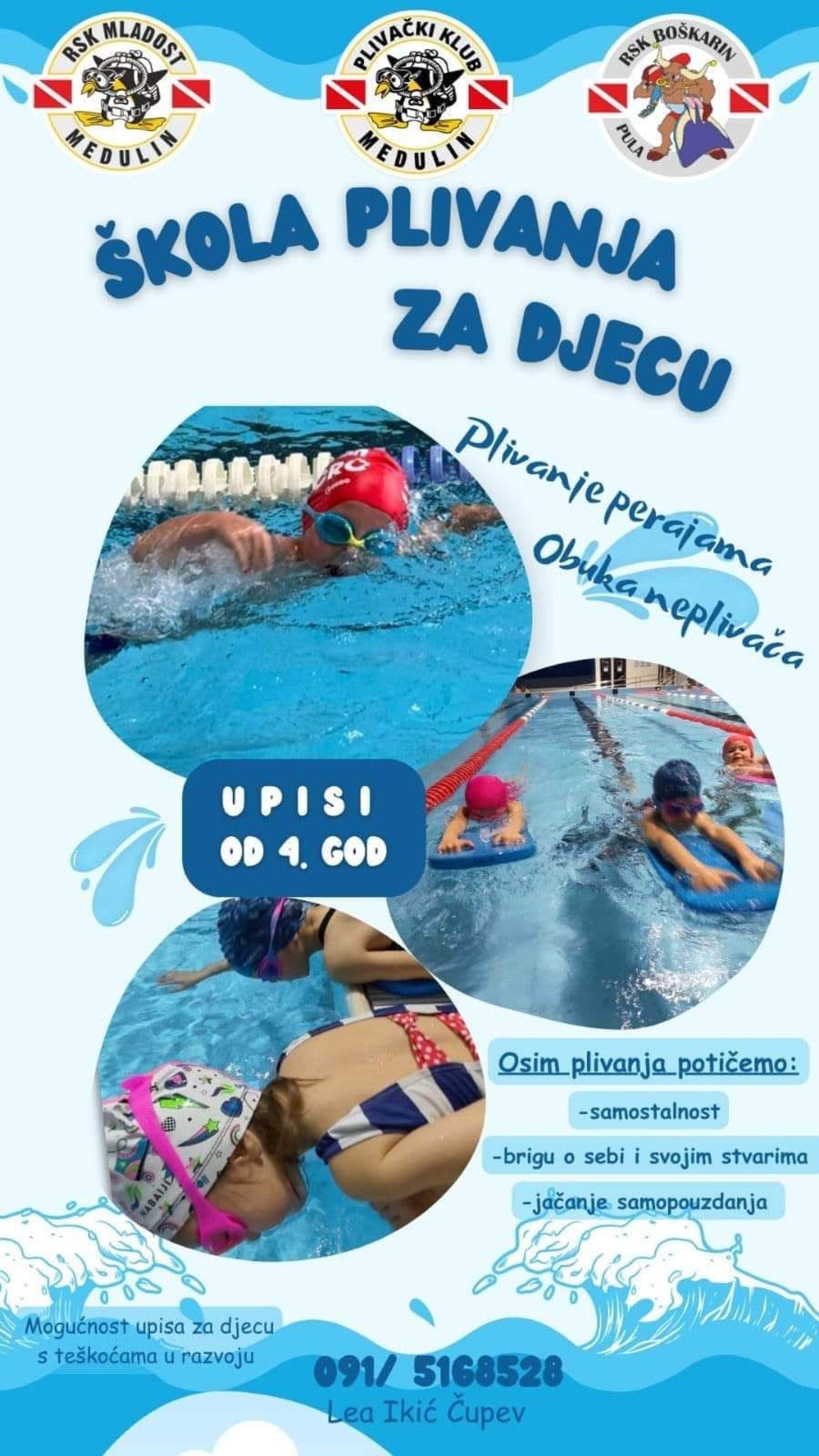 Otvoreni su jesenski upisi u školu plivanja i školu plivanja perajama! 
