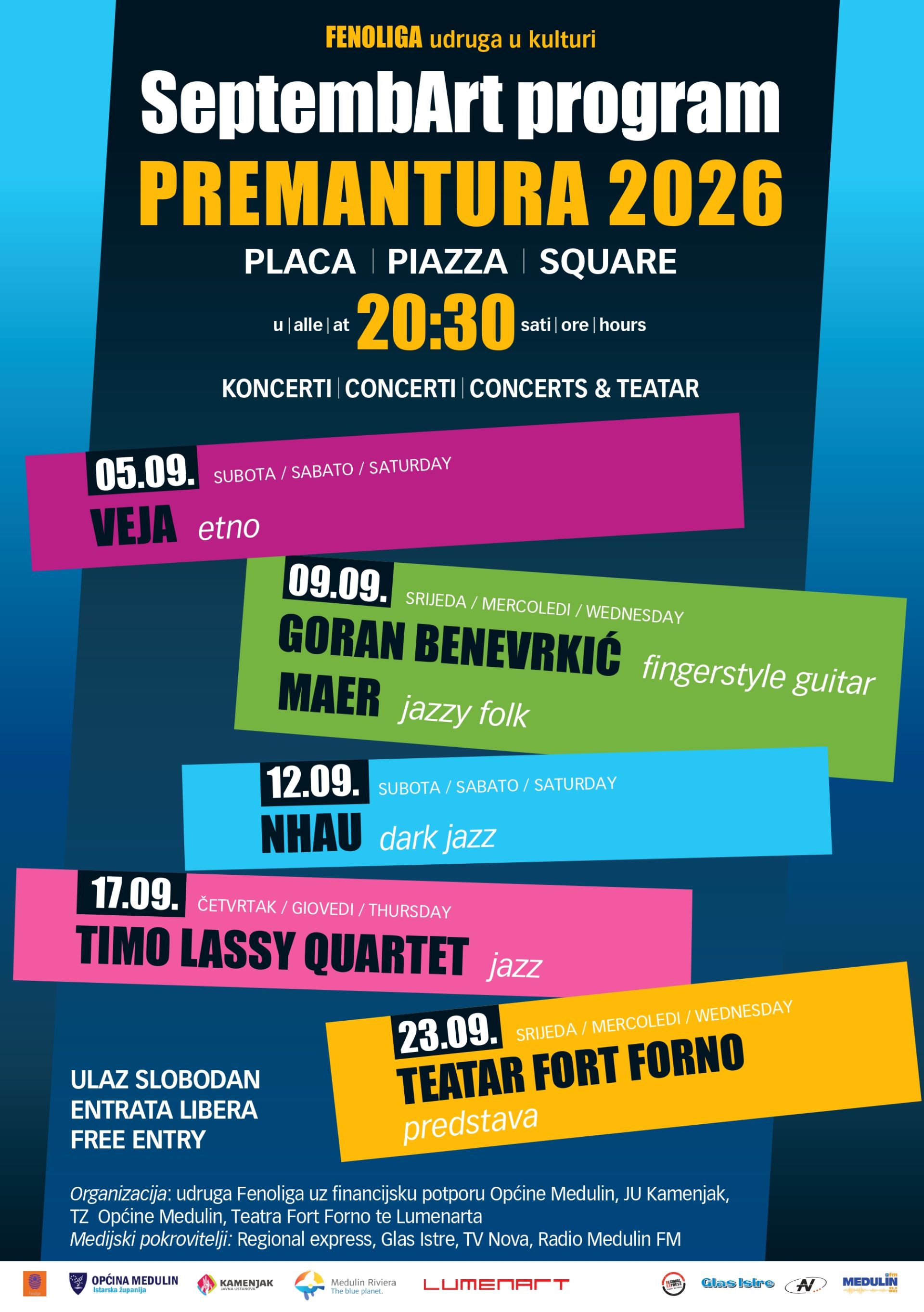 FENOLIGA - koncert etno skupine VEJA u Premanturi - 05.09.